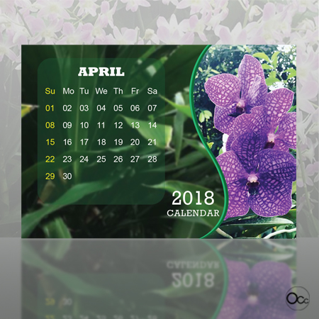 Calendar Ochard Apr Small size