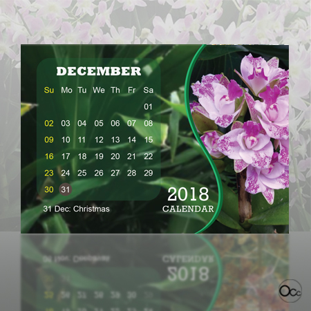 Calendar Ochard Dec Small size