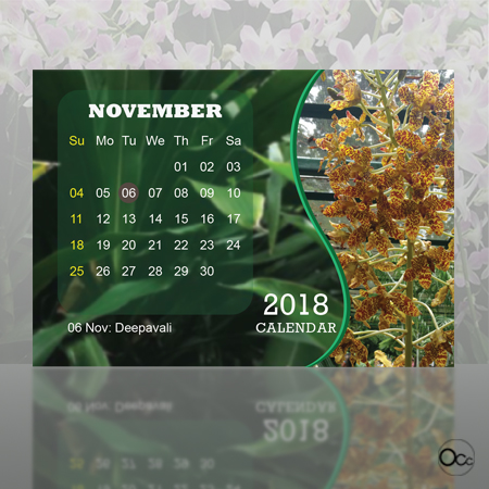 Calendar Ochard Nov Small size